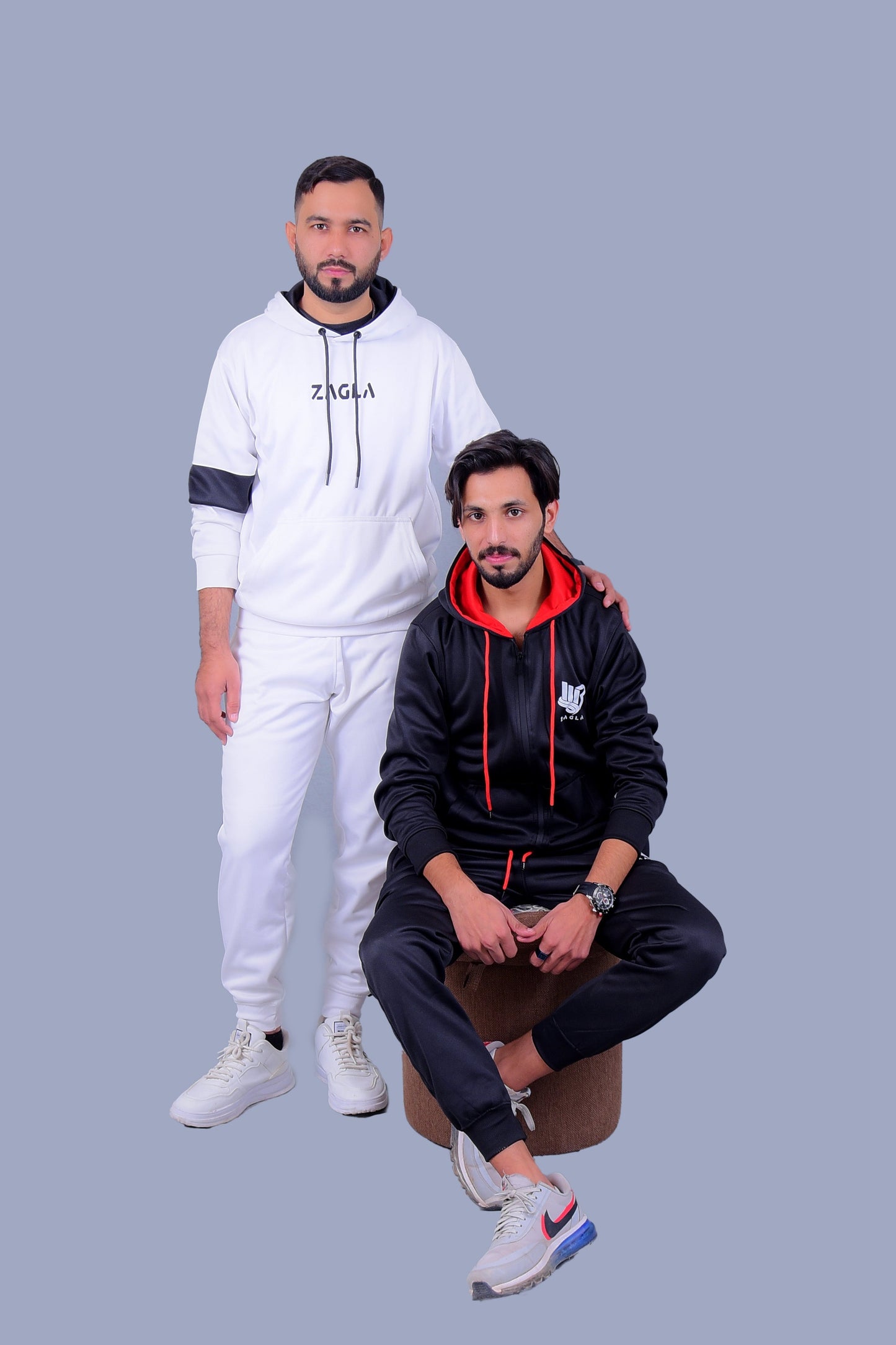 Zagla Black & White Tracksuit (Pack of 02)