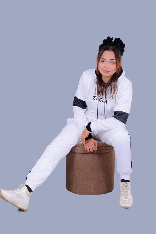 Zagla White & Black Tracksuit