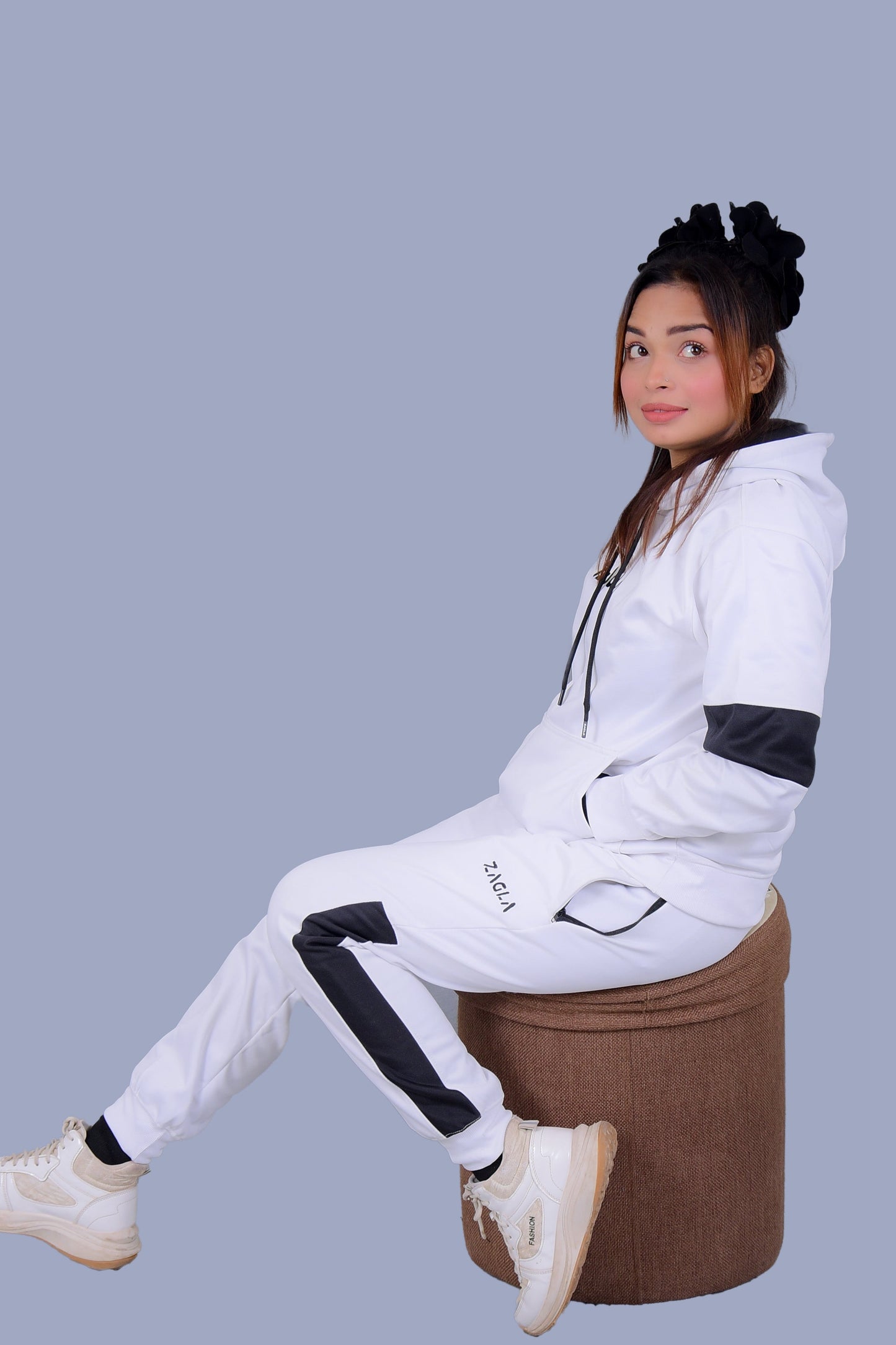 Zagla White & Black Tracksuit