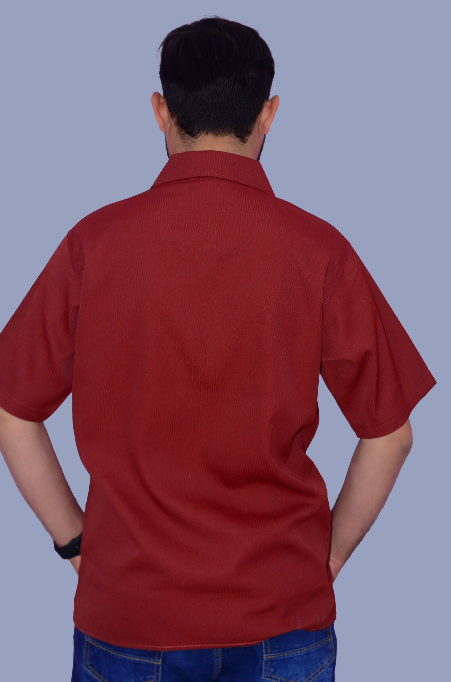Men’s Relaxed Fit Cuban Collar Half Sleeve Shirt