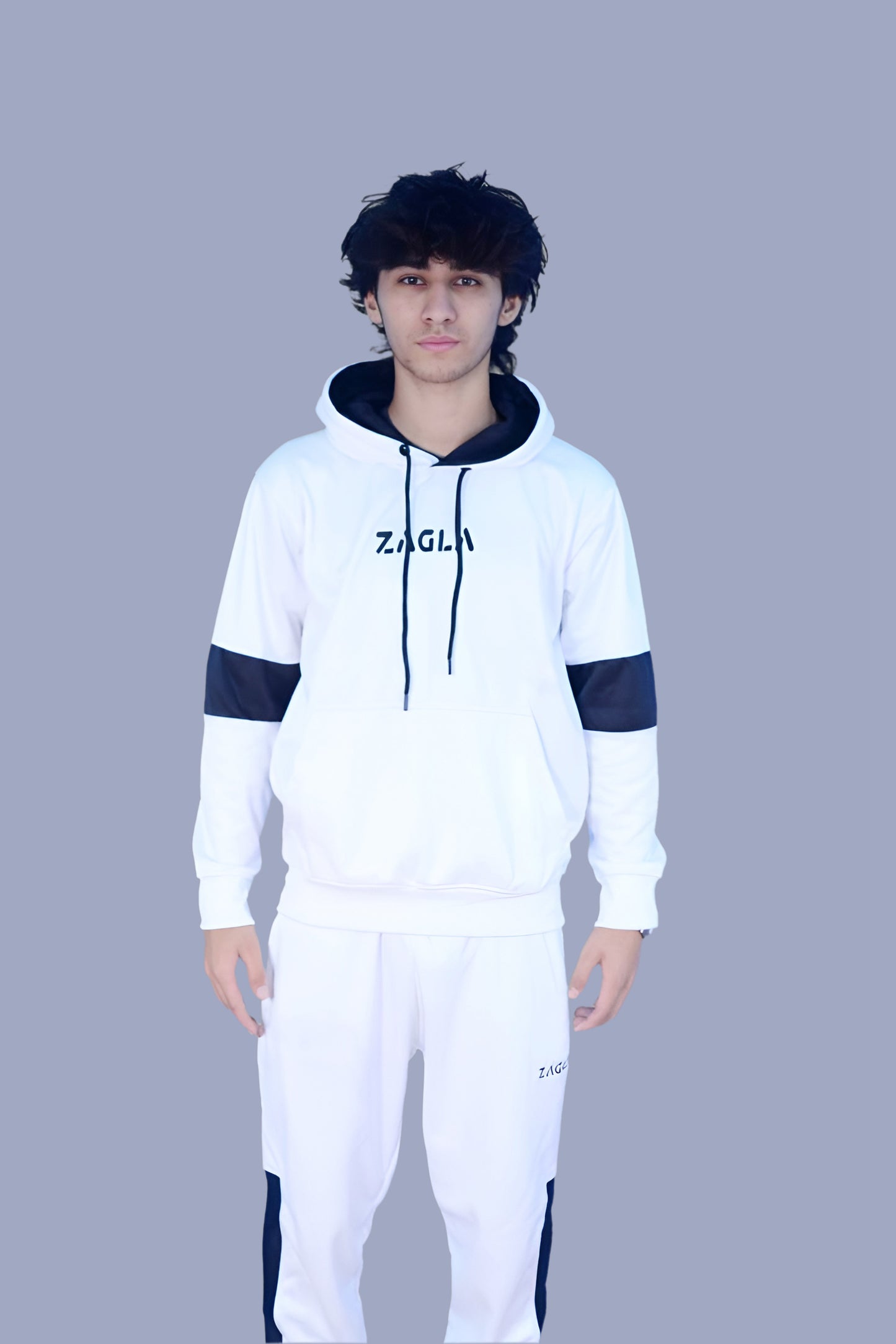 Zagla White & Black Tracksuit